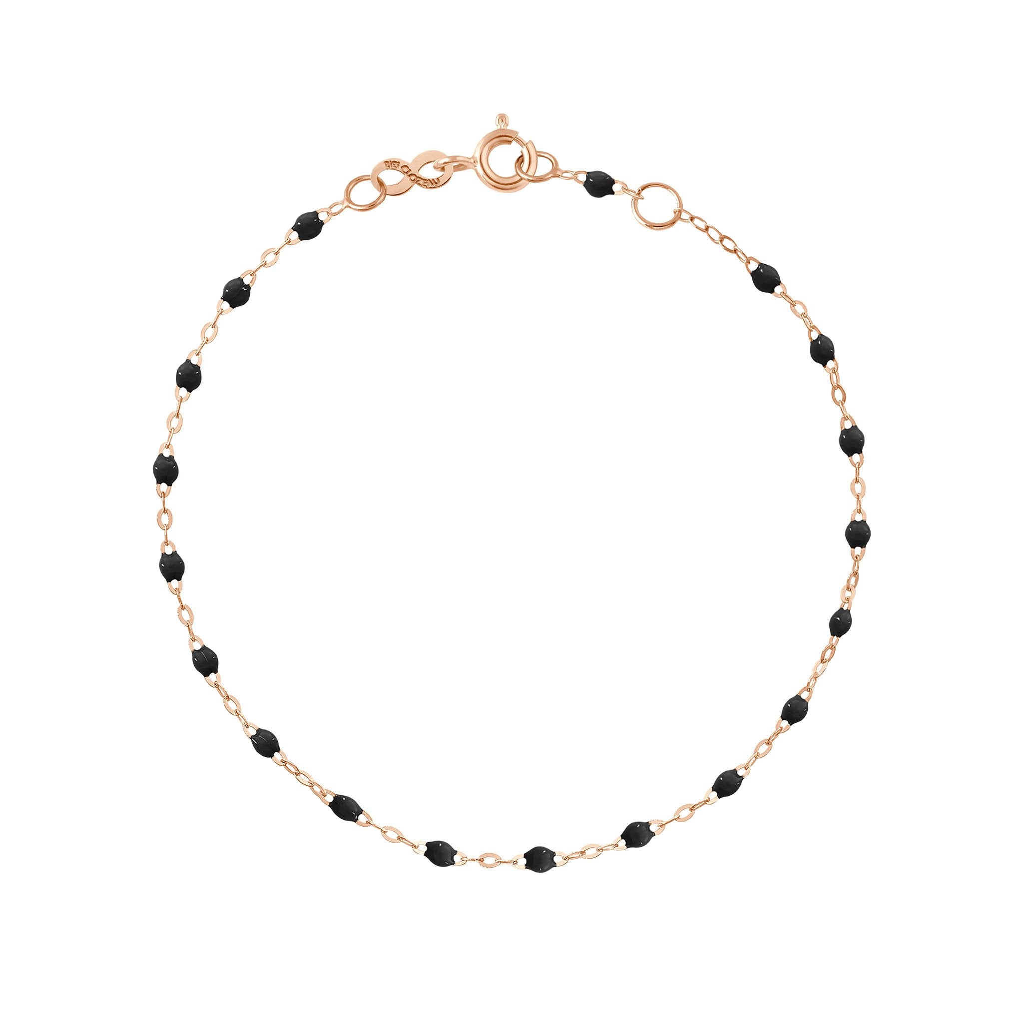 Bracelet noir Classique Gigi, or rose, 17 cm classique gigi Référence :  b3gi001r2017xx -1