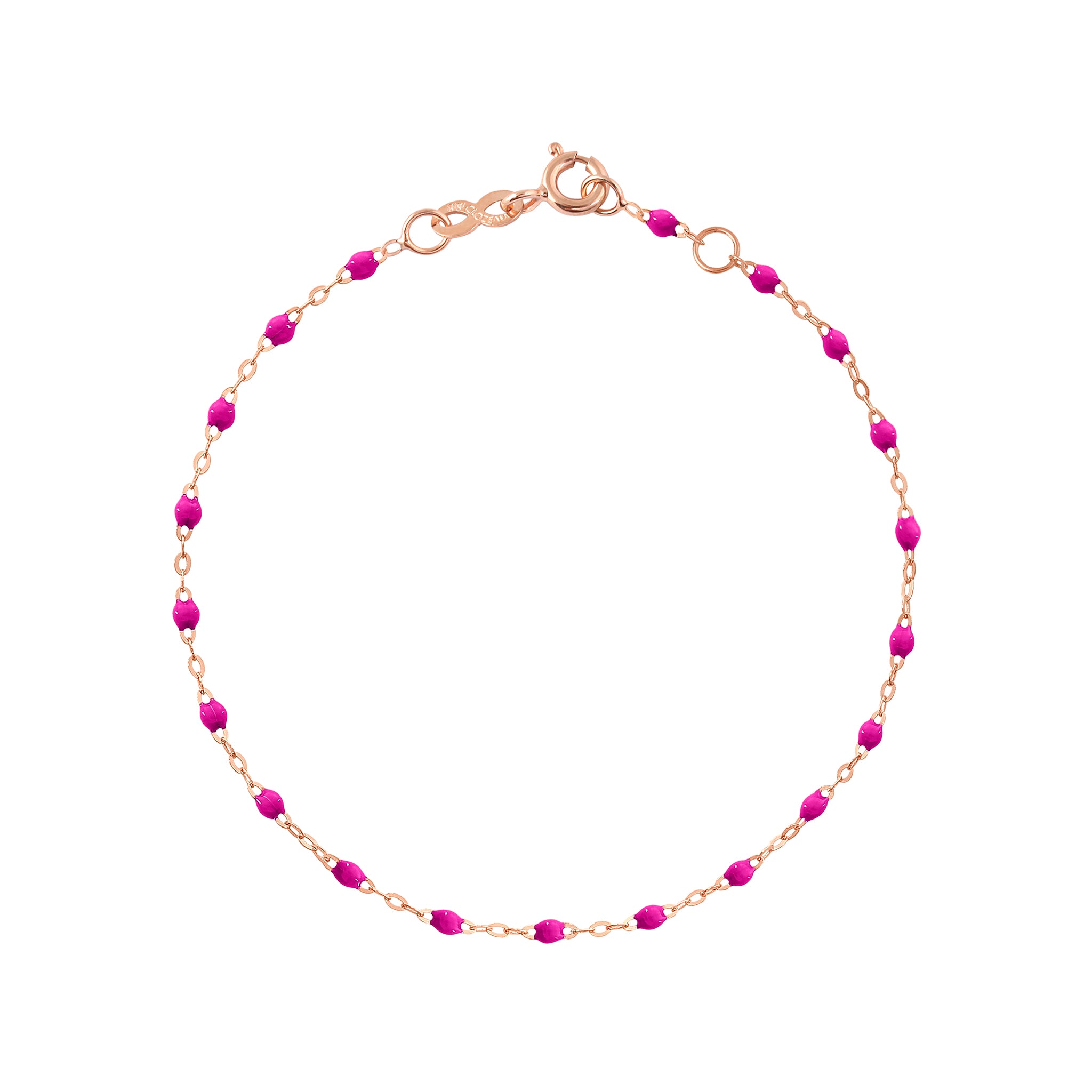 Bracelet bonbon Classique Gigi, or rose, 17 cm