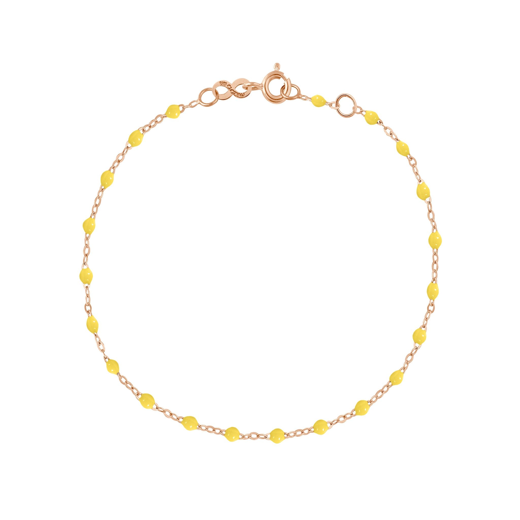 Bracelet citron Classique Gigi, or rose, 17 cm