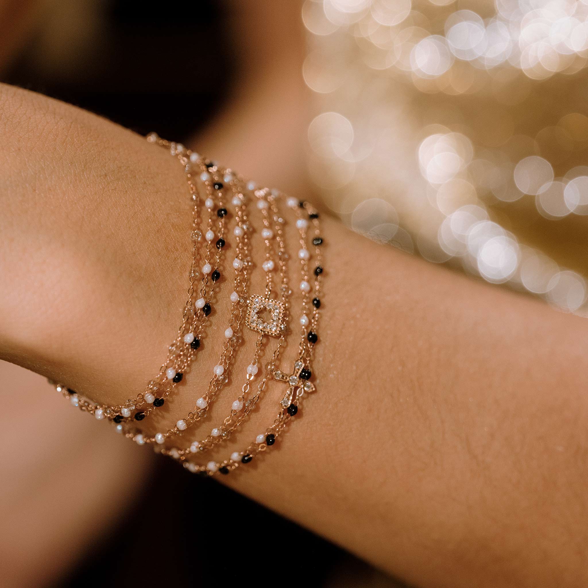 Bracelet sparkle Classique Gigi, or rose, 17 cm classique gigi Référence :  b3gi001r4917xx -2