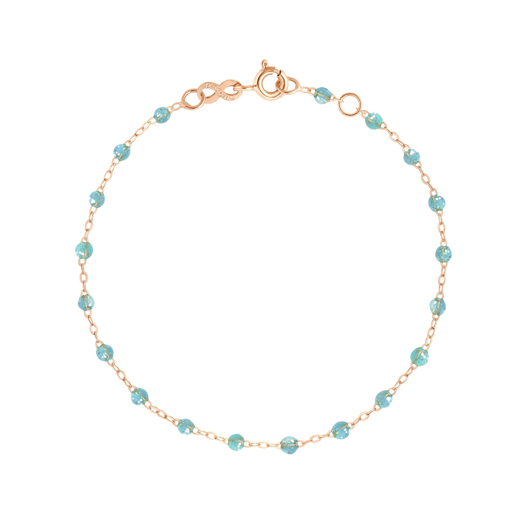 Bracelet aqua Classique Gigi, or rose, 17 cm