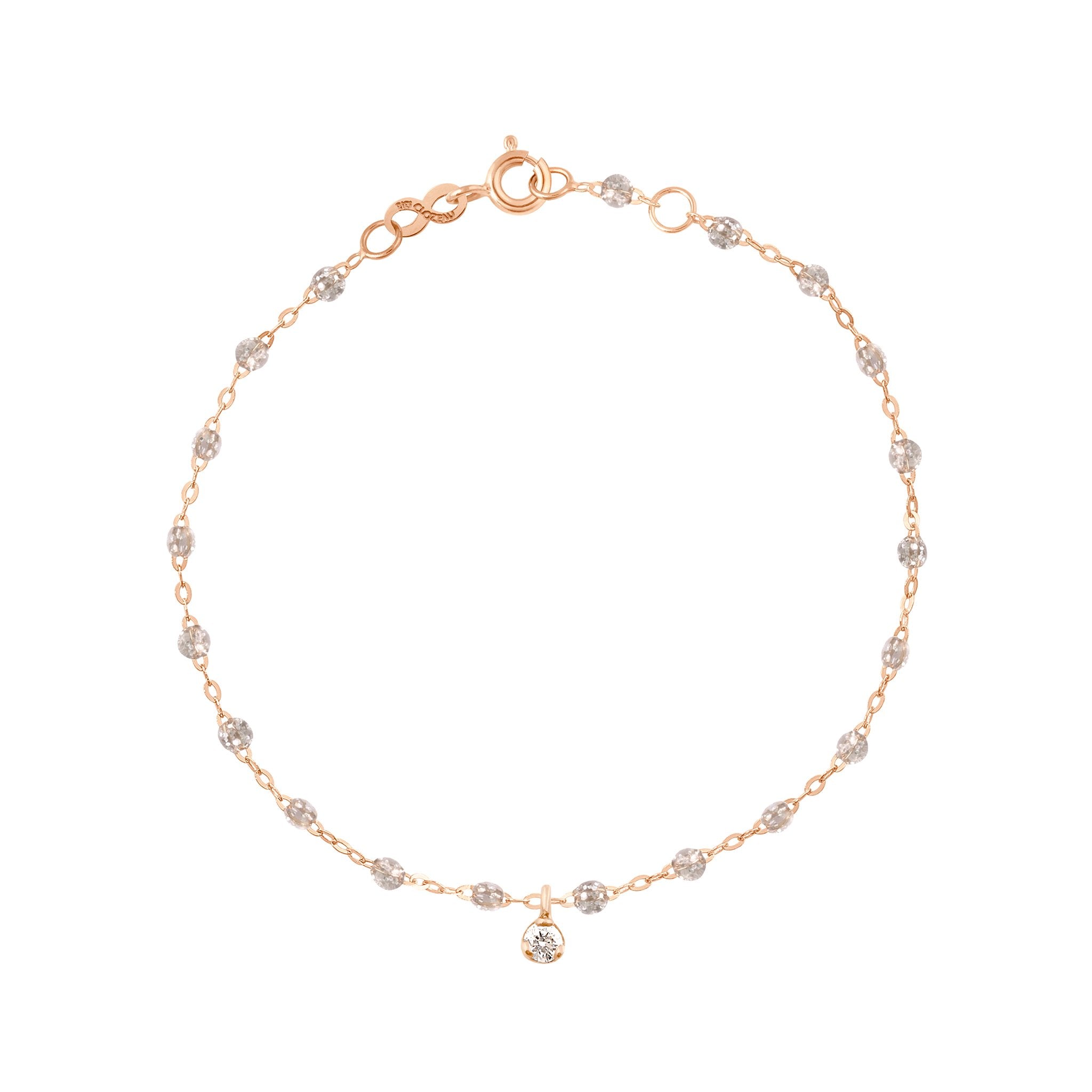 Bracelet sparkle Gigi Suprême, or rose, 1 diamant, 17 cm gigi suprême Référence :  b3gs001r4917di -1