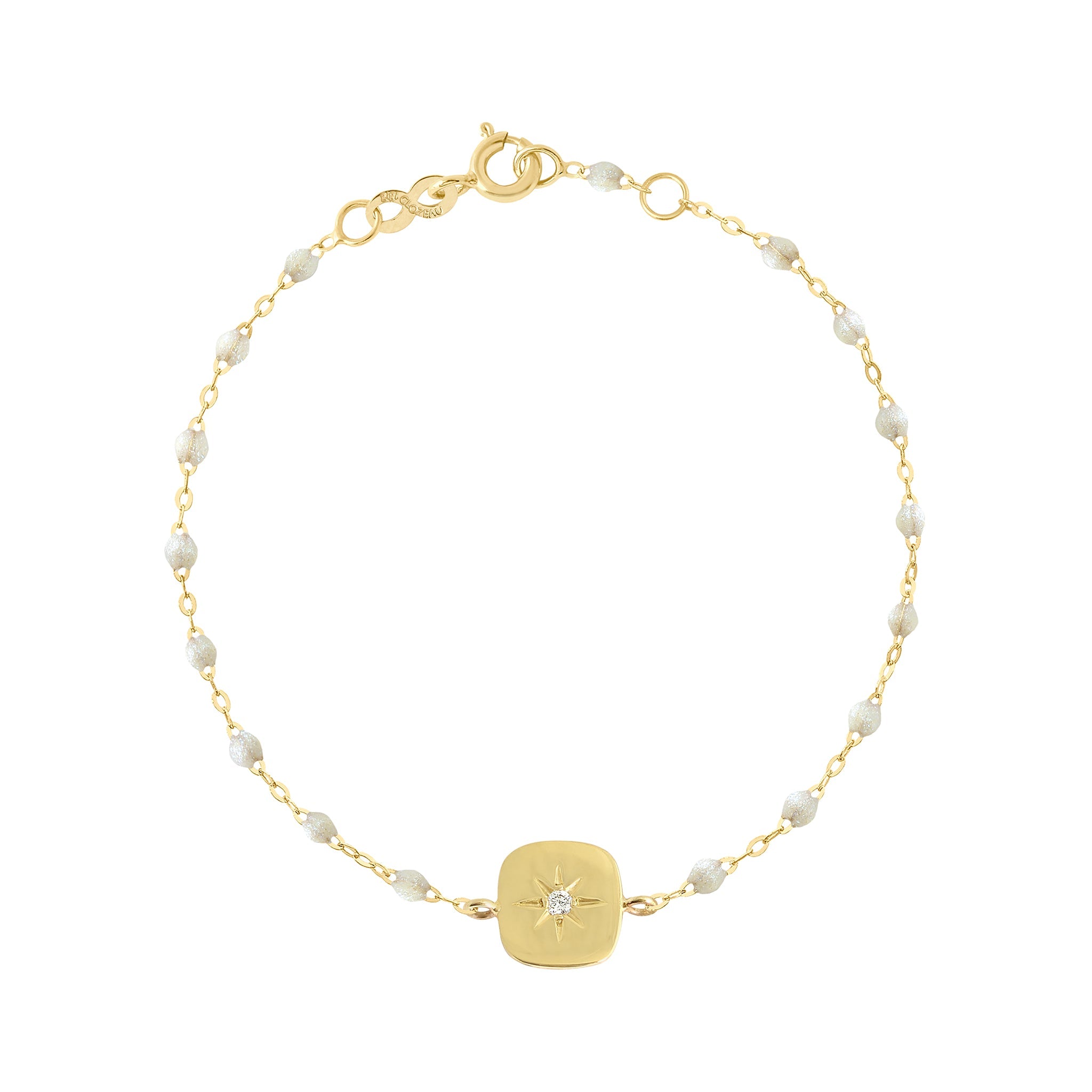 Bracelet opale Miss Gigi diamant, or jaune, 17 cm miss gigi Référence :  b3mg001j6117di -1