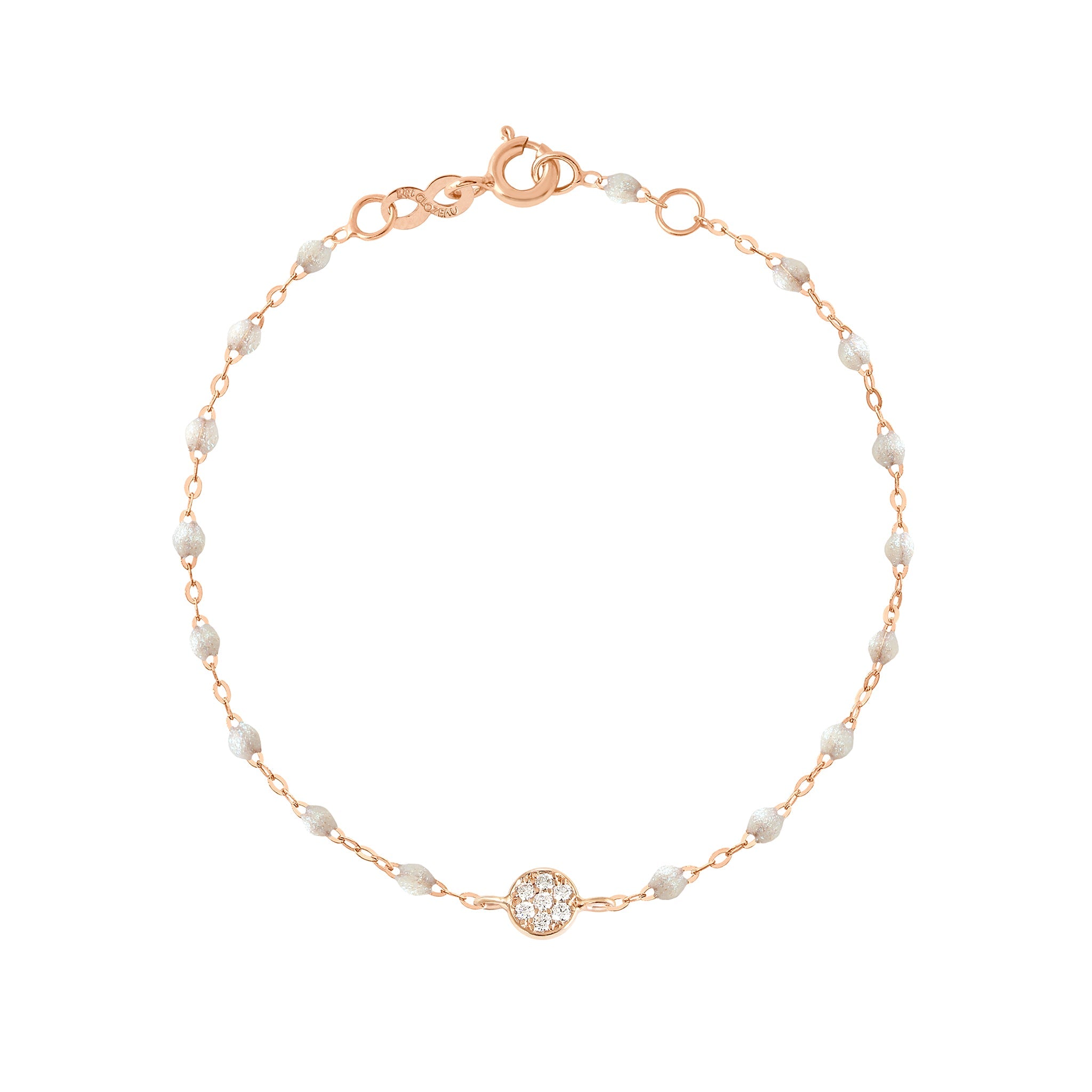 Bracelet opale Puce diamants, or rose, 17 cm pirate Référence :  b3pu002r6117di -1