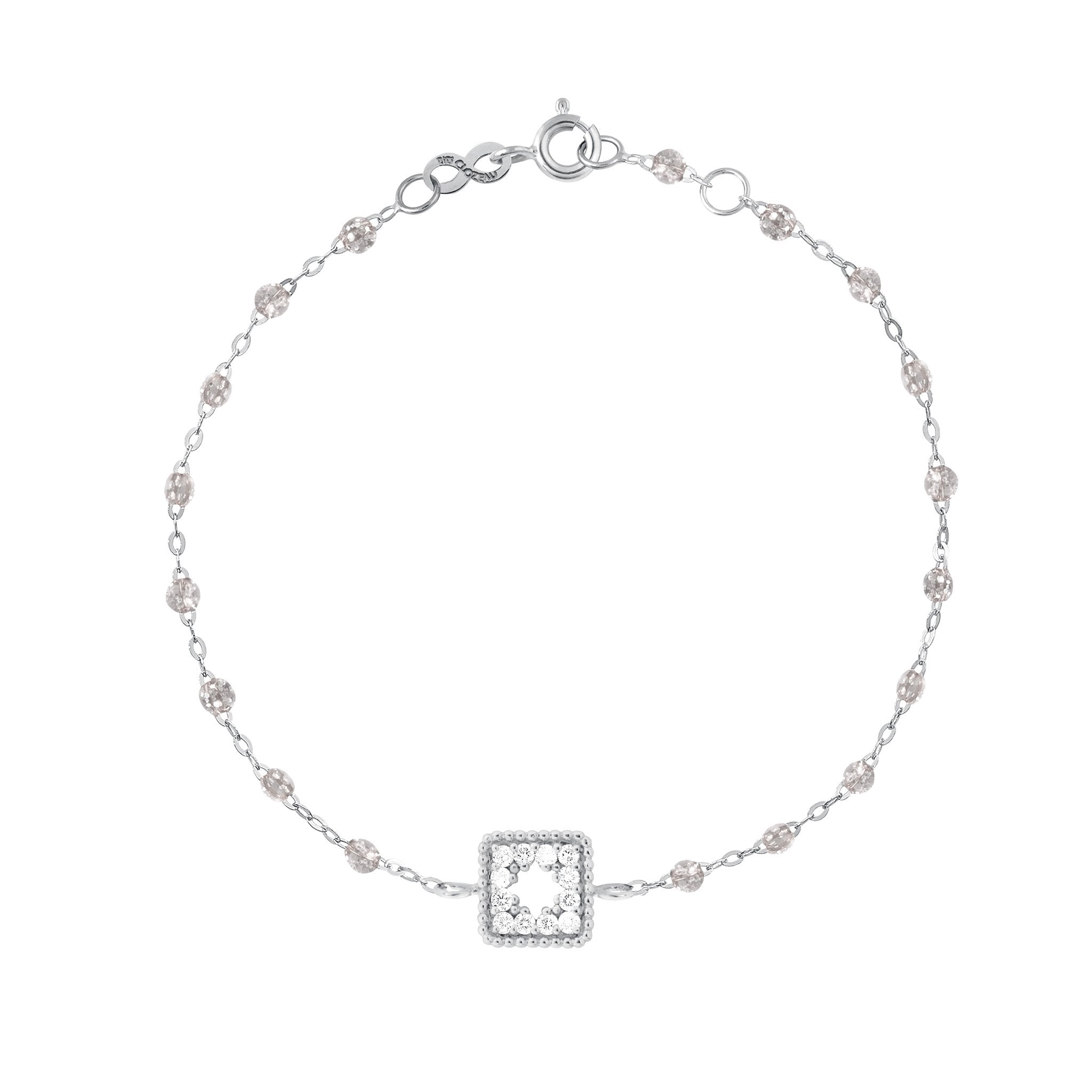 Bracelet sparkle Trésor, diamants, or blanc, 17 cm pirate Référence :  b3tr001g4917di -1