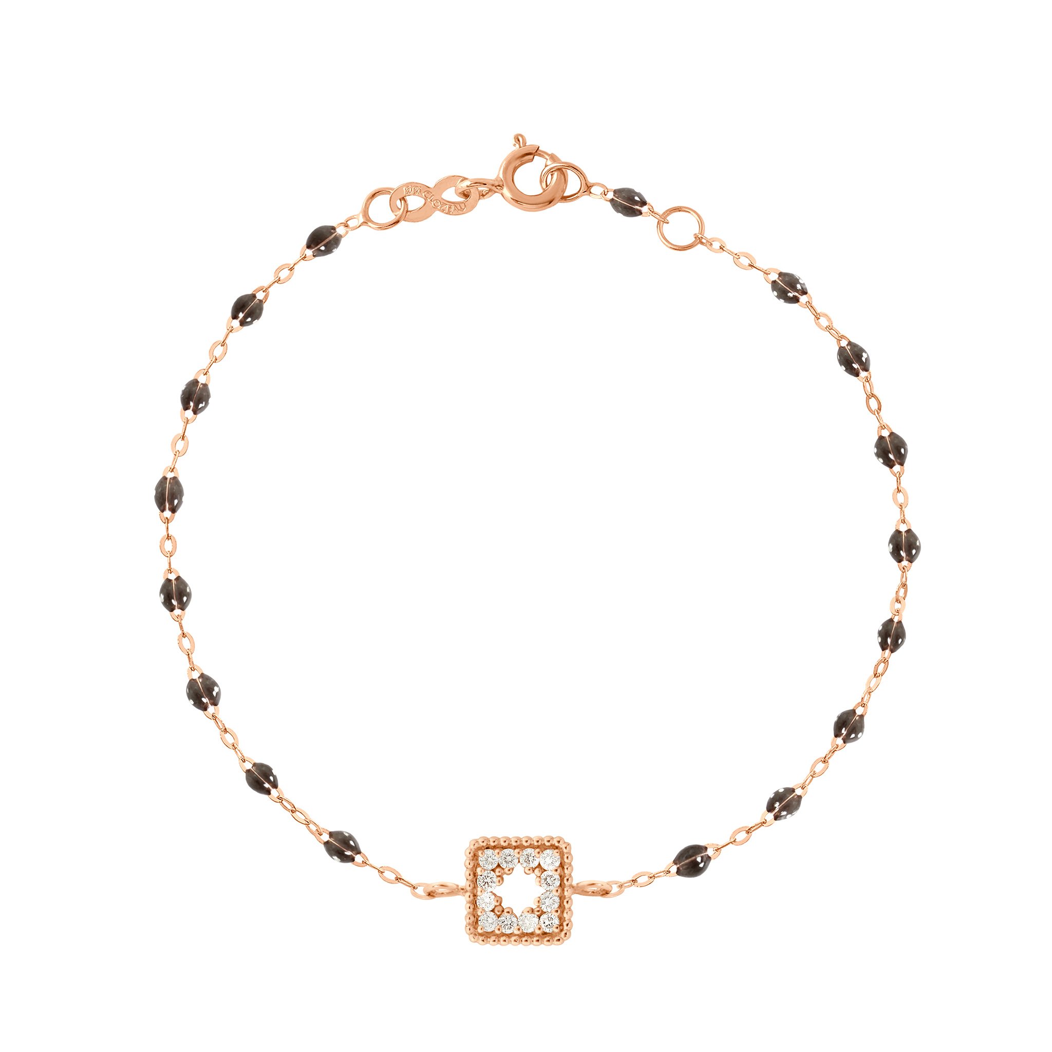 Bracelet quartz Trésor, diamants, or rose, 17 cm  Référence :  b3tr001r5717di -1