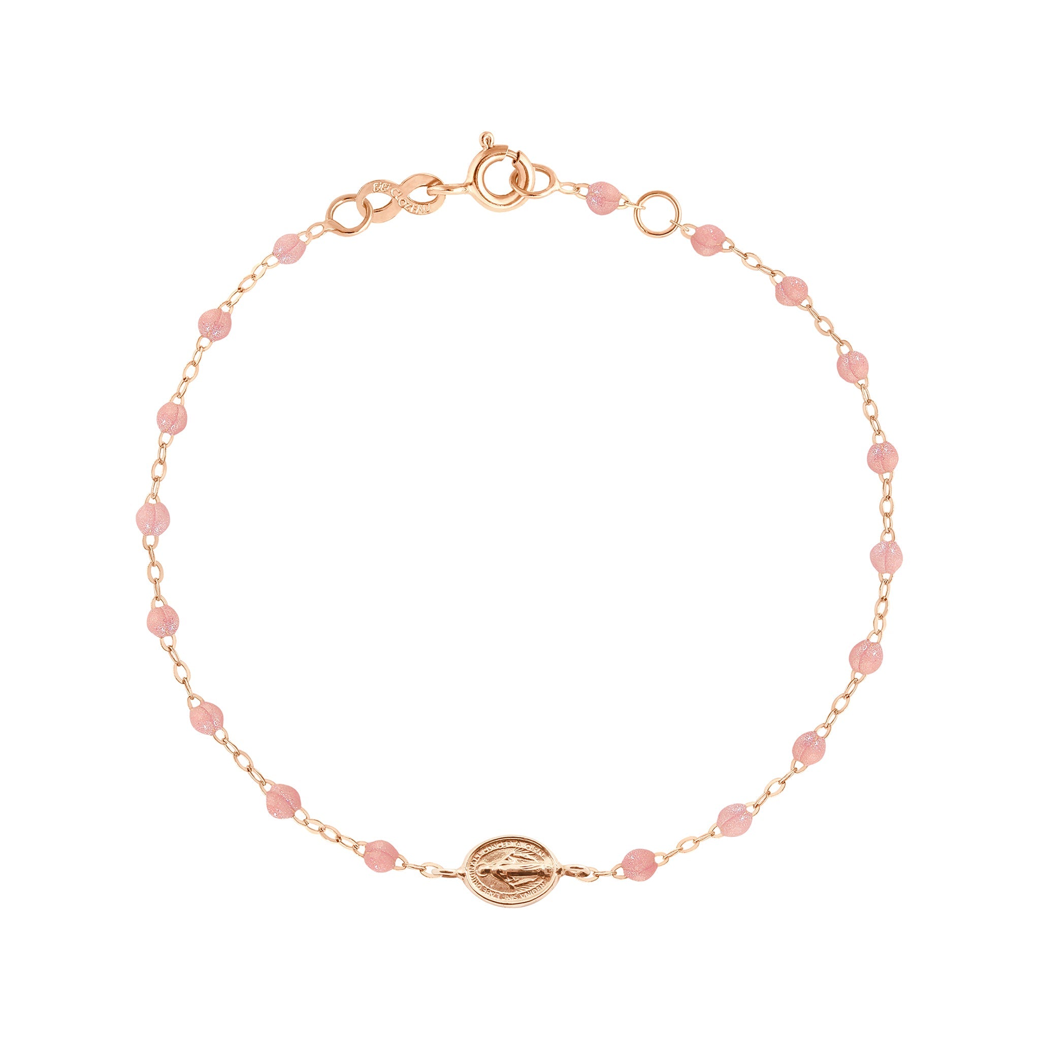 Bracelet blush Madone or rose, 17 cm madone Référence :  b3vi002r6317xx -1