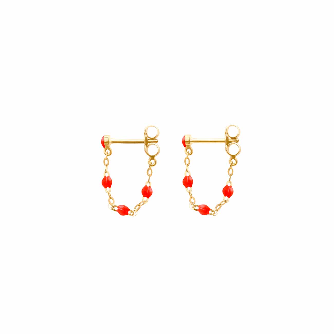 Boucles d'oreilles corail Classique Gigi, or jaune classique gigi Référence :  b4gi001j58xxxx -1