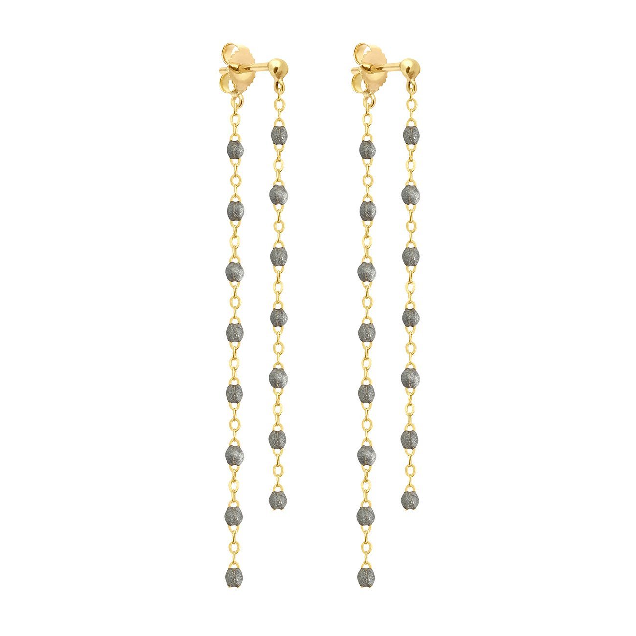 Boucles d'oreilles Dansantes Classique Gigi argent, or jaune