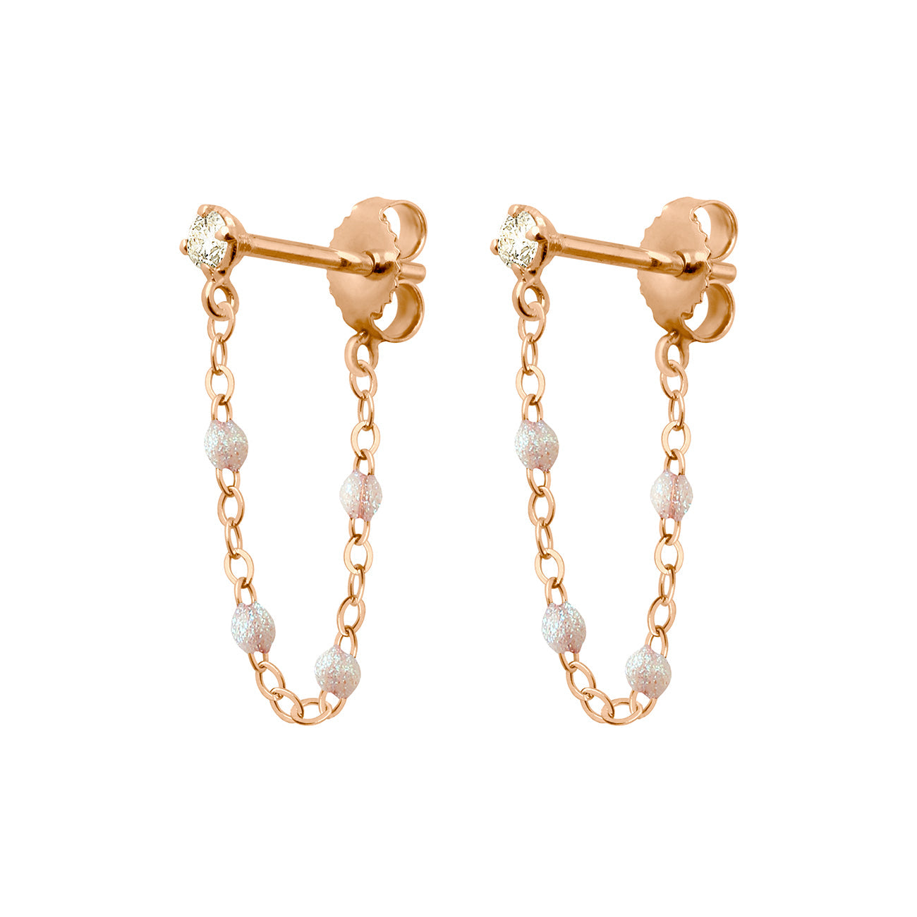 Boucles d'oreilles opale Gigi Suprême, or rose, diamants gigi suprême Référence :  b4gs001r61xxdi -1