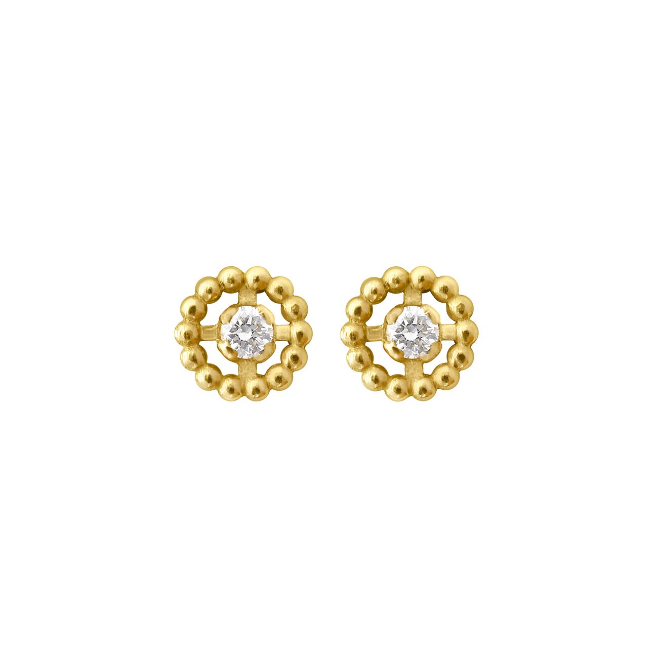 Boucles d'oreilles Lucky Puce diamants, or jaune lucky Référence :  b4lk007j00xxdi -1