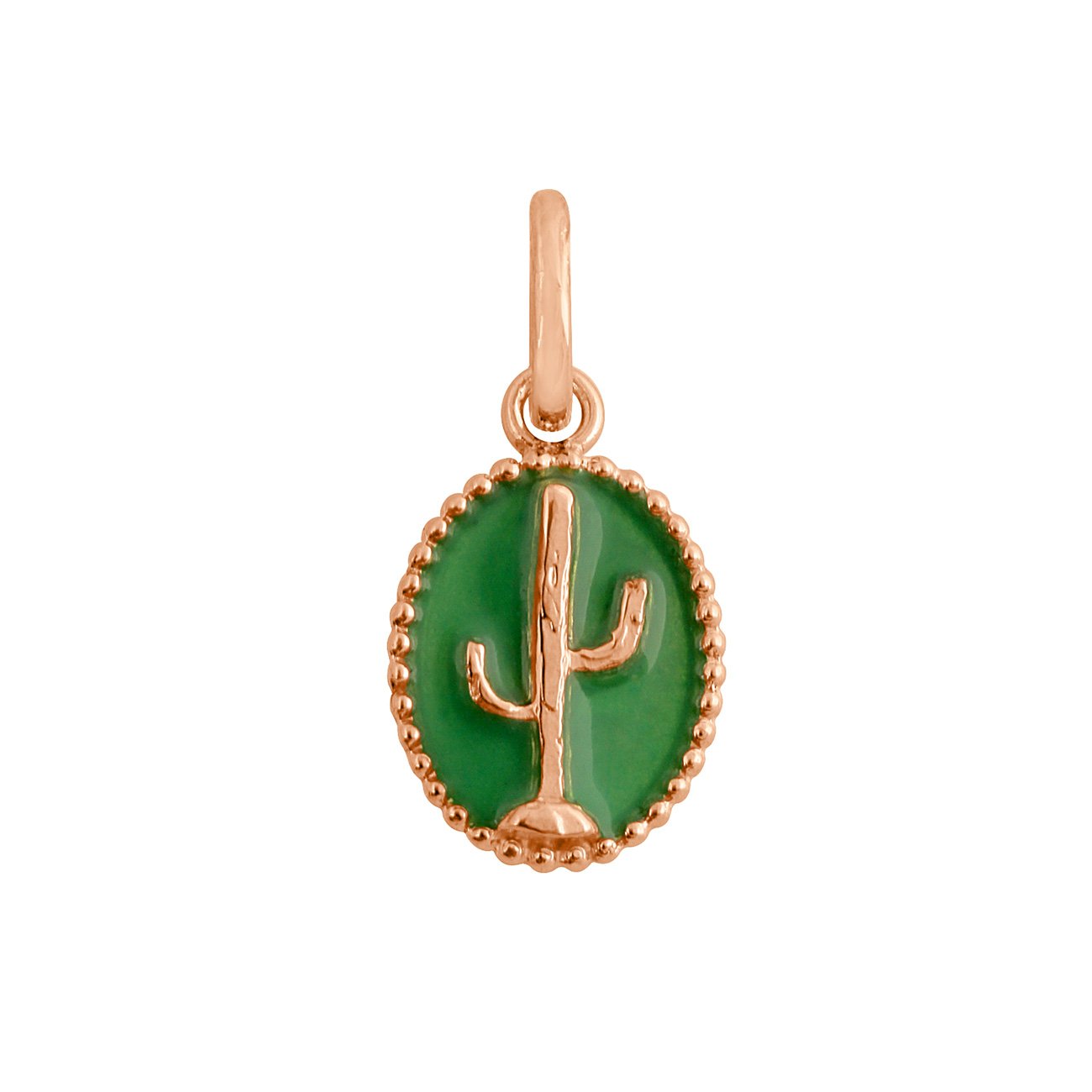 Pendentif Cactus résine prairie, or rose voyage Référence :  b5ct001r37xxxx -1