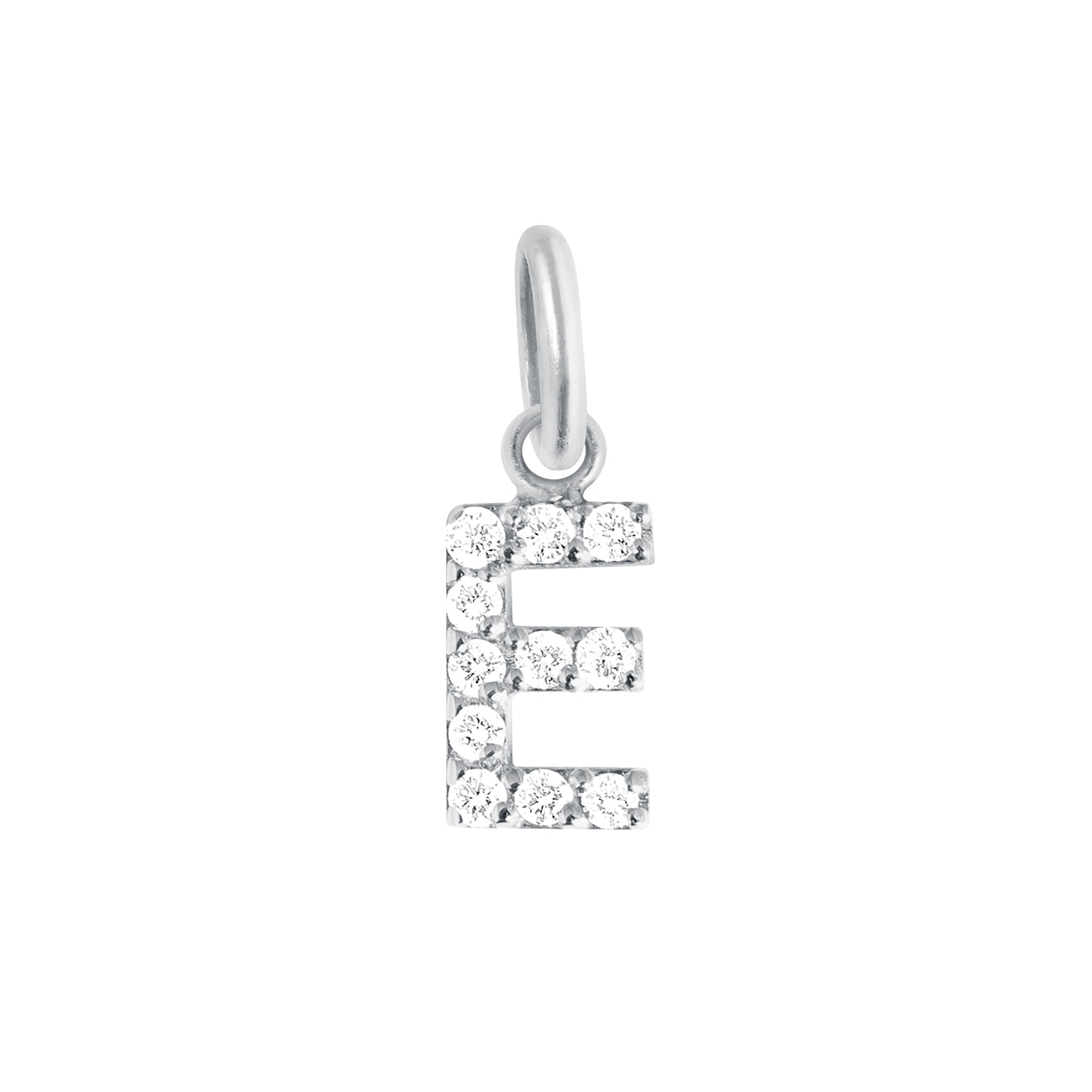 Pendentif Lucky Letter E, or blanc, diamants lucky letter Référence :  b5le00eg00xxdi -1