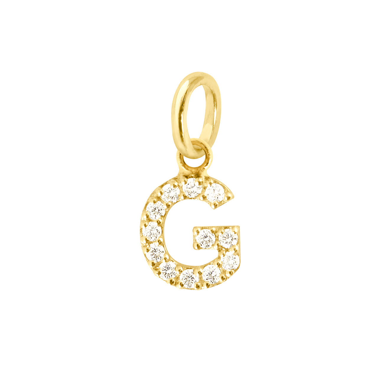 Pendentif Lucky Letter G, or jaune, diamants lucky letter Référence :  b5le00gj00xxdi -1