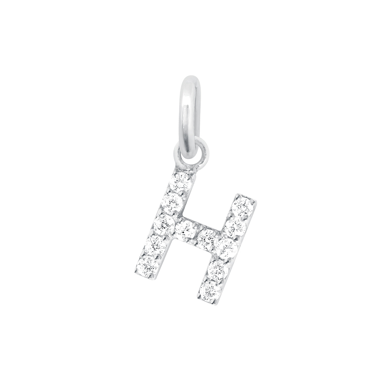 Pendentif Lucky Letter H, or blanc, diamants lucky letter Référence :  b5le00hg00xxdi -1