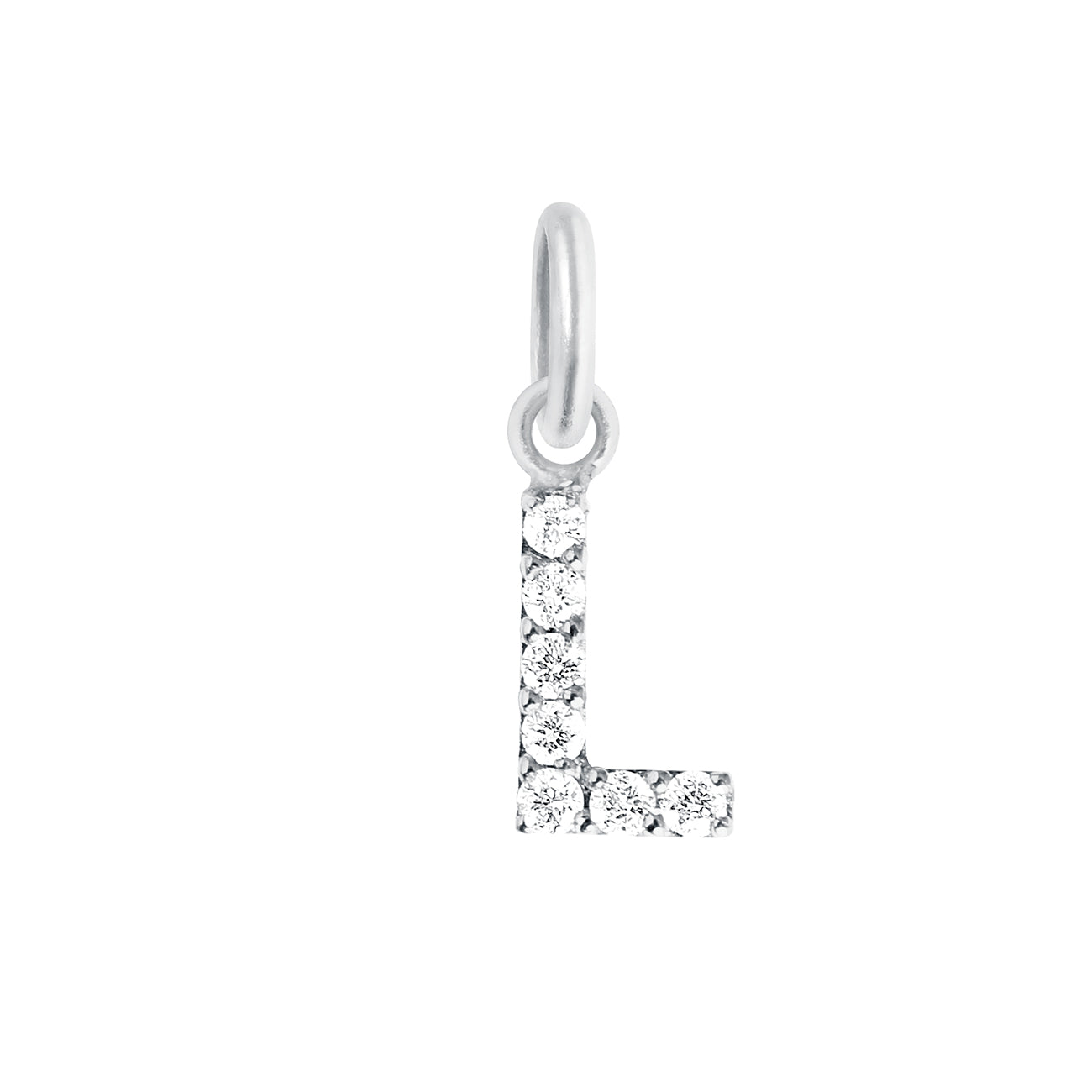 Pendentif Lucky Letter L, or blanc, diamants lucky letter Référence :  b5le00lg00xxdi -1