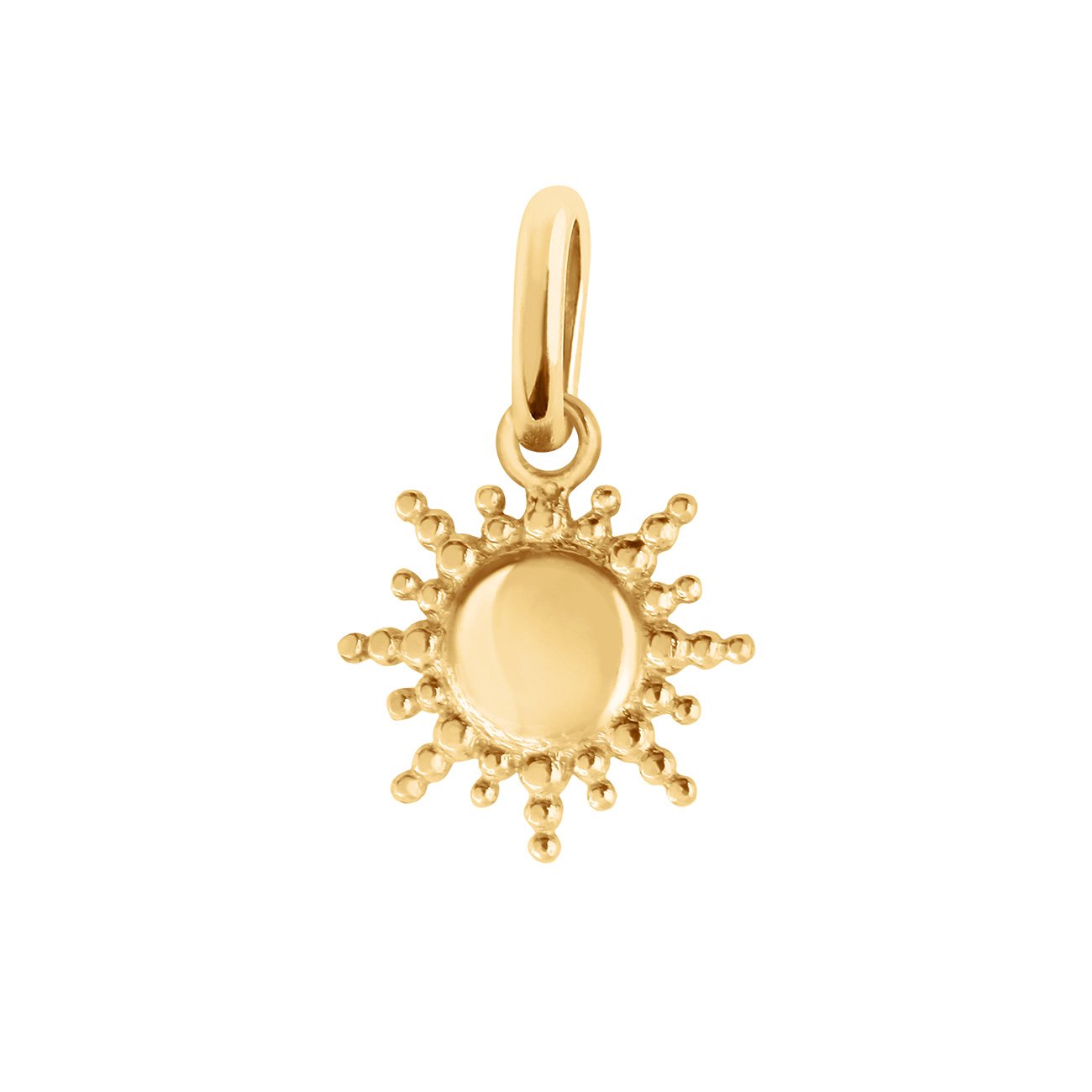 Pendentif Soleil, or jaune