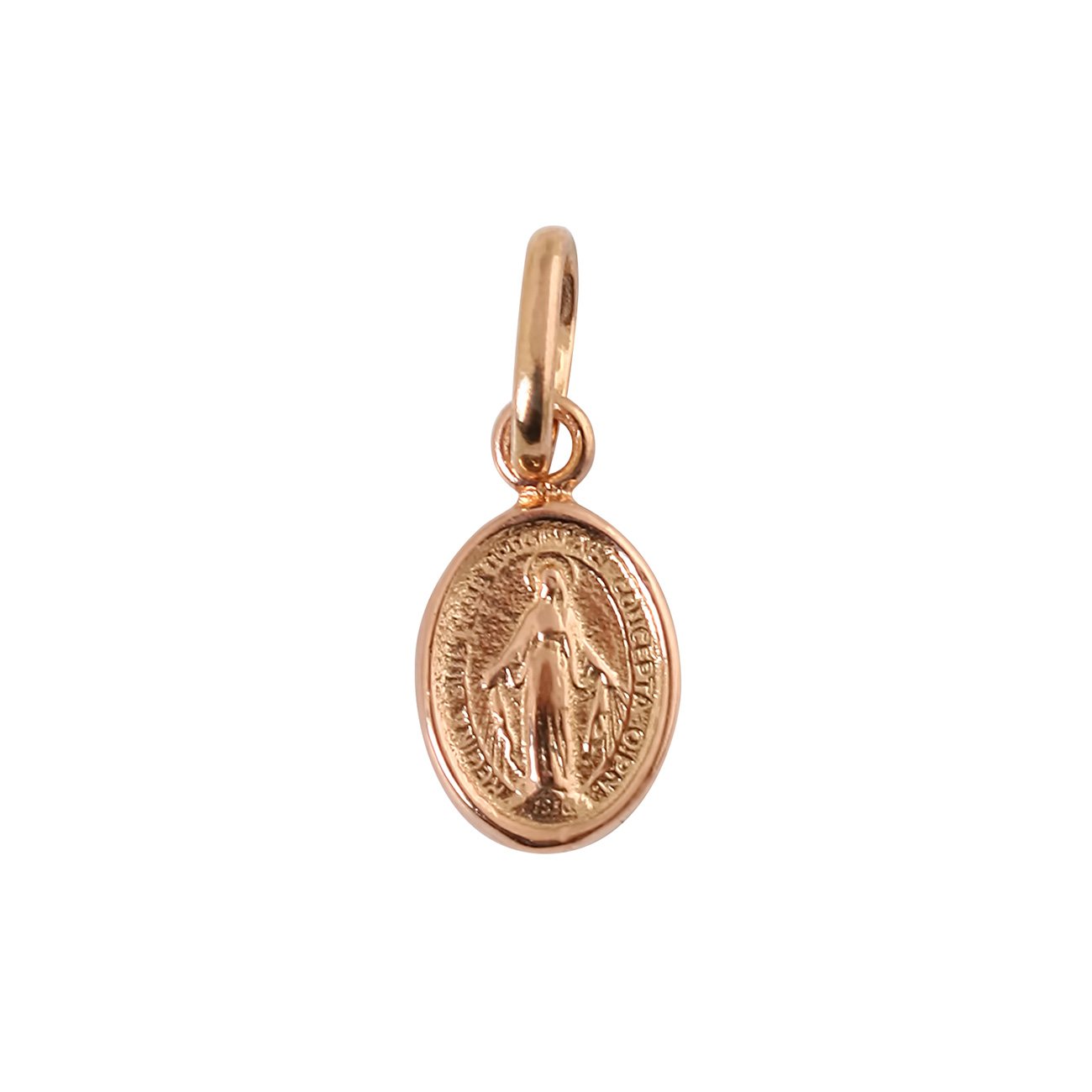 Pendentif Petite Madone, or rose