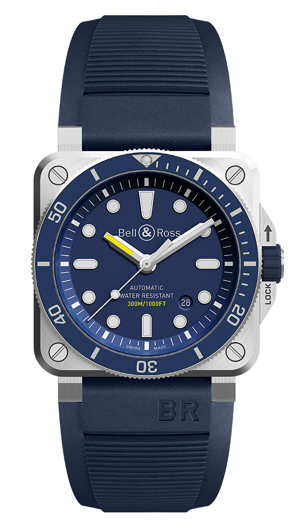 BR 03-92 DIVER BLUE Instruments Référence :  BR0392-D-BU-ST/SRB -1