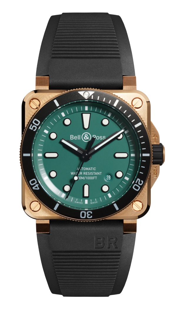 BR 03-92 diver black & green bronze